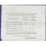 Annuity - 1830  Stamp Office Receipt + Discharge From No. 2 - good condition.