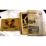 World War II - Magazines & Newspapers  The "Two Types",Two Parade Magazines dated January 2nd and