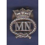 Queen's Royal Irish Hussars, cap badge 'Mente.Et.Manu' (Bi metal) A modern reproduction of a