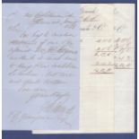 Suffolk 1866 J.W.Nunn & Co., Ipswich  Headed Invoices (2), another hand written to 'King John' at