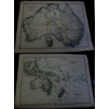 AUSTRALIA 1889 Antique Map 14”x19” Tasmania inset very fine (JOHNSON’S ATLAS)