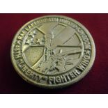 USAF Challenge coin September 1997. RAF Lakenheath 48th "Liberty" Fighter Wing, celebrating 50 years