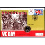 Great Britain - 2005 (8May) V.E. Day Cover with £2 coin.