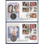 Great Britain - 1992 & 1993  1993 (2Jun)  With £5 coin 40th Anniversary Coronation; Great Britain