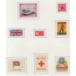 Militaria - World War II - Stamp labels  Patriotic Great Britain + Foreign (8).