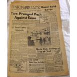 1943 (Sept 8) UNION JACK FORCES PAPER, Two - Pronged Puch Against Enna.