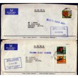 Rhodesia  1965/6 O.H.M.S. Airmail Env's  Government Information Service, Causeway, Salisbury to