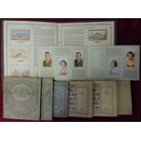 Mixed lot in small albums with Nicolas Sarony & Co set in special album; Players Penny album,