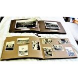 1915-1940's Albums  Two family photograph albums with images of Scotland, Middle East tour including