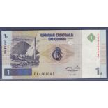 Congo Democratic Republic - 1997  1 Franc, P85, UNC.