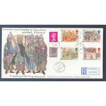 Great Britain - 1986 (17 Jun)  Medieval stamps with Winchester C.D.s where the Doomsday Book was