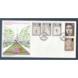 Great Britain - 1969 (1 Jul)  Floral Clock official FDC with Prince of Wales stamps p/a.