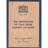 The Protection of your home against air raids, WWII booklet published 1938. Rusted staples.