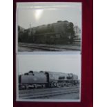 Bullied Pacific's of the Southern Region of British Railways (24) Postcard size photographs in a