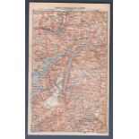 Indre Hardanger and Voss - A map of  Norway dated around 1899 Produced by Wagner and Debes, Leipzig.