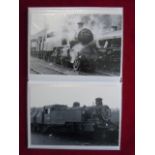 24 Postcard size photographs of riddles standard type locomotives of British Railways