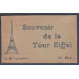 Souvenir de la Tour Eiffel - A small booklet with many pictures of the Eiffel tower from the 1920's