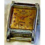 Watch - Vintage Enicar Wrist Watch  (No strap).  17 jewels, Swiss movement.  Working but needs a