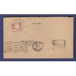 1948 cover with 5d due SG D32 5d to Pay in black