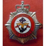 Defence Fire Service cap badge (Queen Elizabeth II) - Quite scarce.