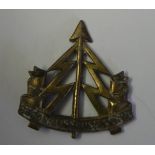 Badge - Reconnaissance Corps, brass, cap badge, 1941-1946.  K+K 1925.