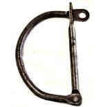 WW1 Kit Bag D ring  Lock Clip, Steel construction.