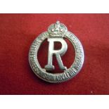 A World War I Queen Alexandra Imperial Military Nursing Service Reserve, Kick and in white metal,