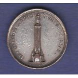 Medal - Small French Silvered Bronze Medal  "Homage Aux Lillois" 1792-1845, 263mm.  VF, silvering,