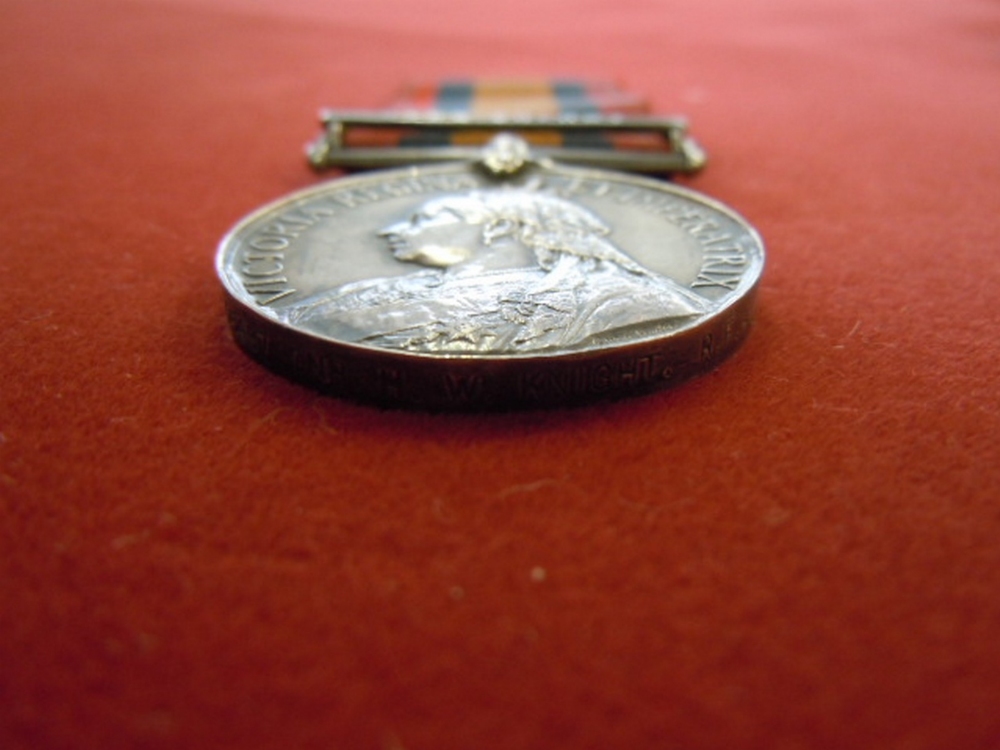 Queens South Africa Medal With Cape Colony Clasp, named to a 65497 GNR. H.W. Knight RFA. Comes - Image 2 of 2