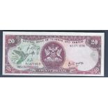 Trinidad and Tobago - 2002 (1989) Twenty Dollars  Ref P39a, Grade UNC.