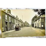 Norfolk - Thetford, King St.  Showing the Kings Arms etc., and car 1930?  R/P