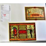 German Notgeld Collection  An album including Bentheim, Berlin, Ballenstedt, Beckum, Belgard,