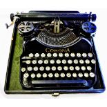 Coronal No. 4 Type-writer Serial No. H21384, c1925. Working order. Clean condition.