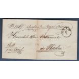 Austria - 1836 Military Wrapper  Single Circle Gran 13/7 Reverse single Grna-Nana 13/7 Double