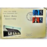 Great Britain - 1966 (25 Jan) Robert Burns  Glasgow special handstamps phos stamps.  p/a.