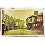 Lancs - Bolton  The Old White Horse and Bearden's Tea Merchants - Street RP - C.E.Willis