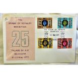 Great Britain - 1977 (11 May) Silver Jubilee  Stamp of Royalty Exhibition Glasgow special