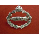 WWI R.N.A.S.  Officers Cap Badge