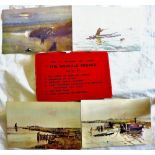 Norfolk - "The Norfolk Broads"  Four cards from the set, artist cards, Breydon Road, Punt Gunning