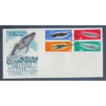 1977 (4 Jan) British Antarctic Territory  Whales Issue.  Conservation of Whales  u/a.