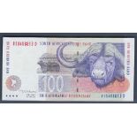 South Africa - 1999 (ND) 100 Rand  Ref P126b, Grade AUNC.