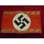 WWII German Political Leaders Arm Band. As German Militaria is widely reproduced it is sold as