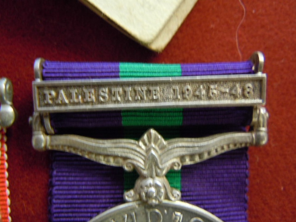 General Service Medal with Palestine 1945-48 Clasp and WWII British War Medal named to 14942190 - Image 2 of 3