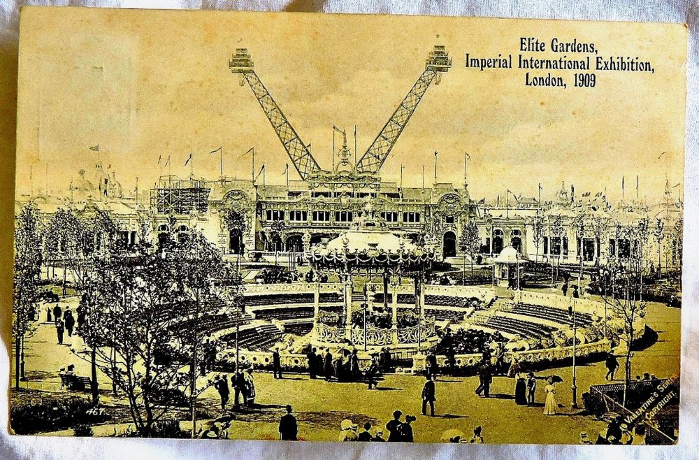 London - 1909 Imperial Exhibition 1911  Used, Valentine.