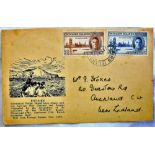Pitcairn Islands - 1946 Victory Set  on illustrated Cover.
