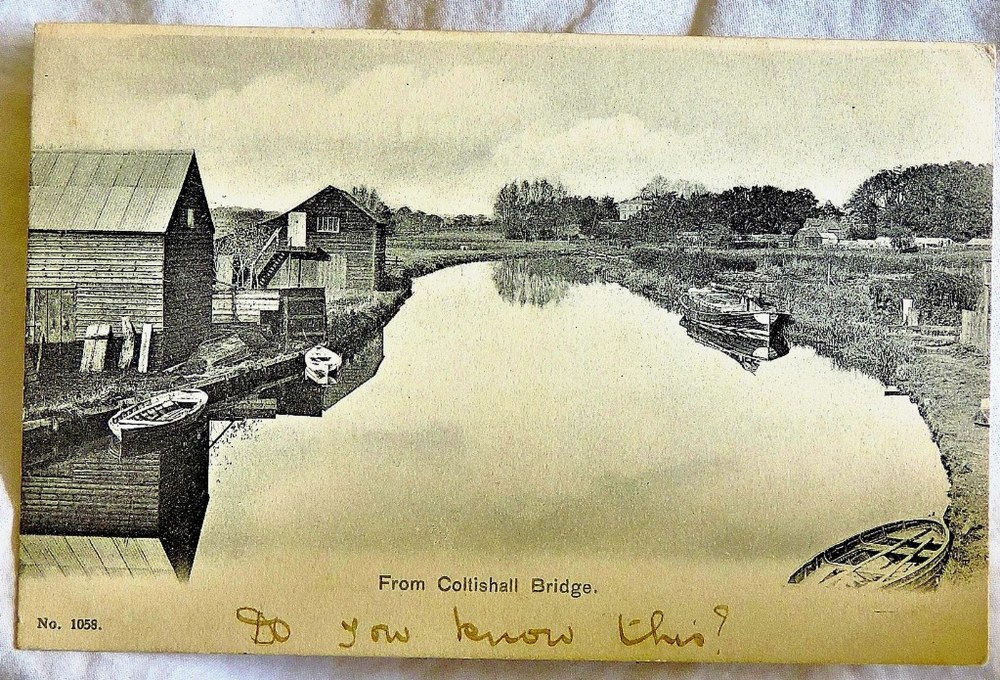 Norfolk - Coltishall  View of the river from the bridge, P/U 1905.