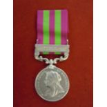 Victorian India General Service Medal with Punjab Frontier 1897-98 Clasp. Named to a native. Good