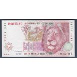 South Africa - 1999 (ND) 50 Rand  Ref P125c, Grade AUNC.