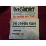 Das Schwarze Korps ( The Black Corps) the official newspaper of the SS, also contains many pages