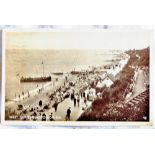 Essex - Clacton-On-Sea  RP shore view - crowds, boats etc.  Used Collection 1952.